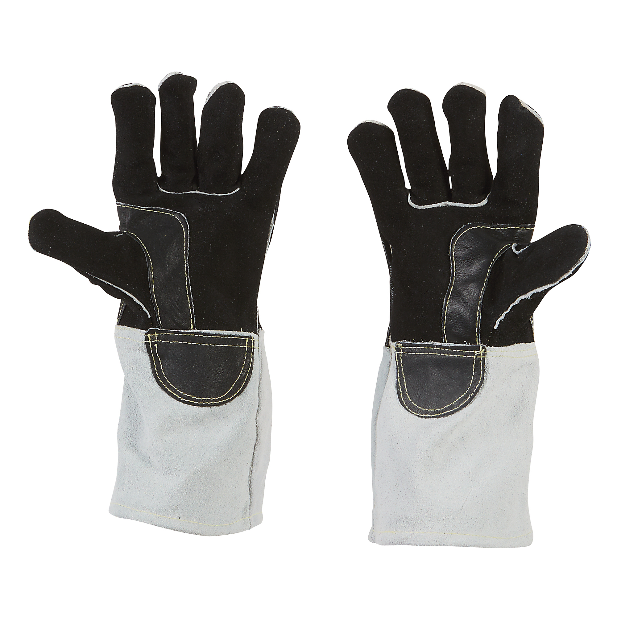 Ironton Leather Mig Welding Gloves White and Black